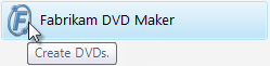 captura de tela da dica de ferramenta: Criar DVDs 