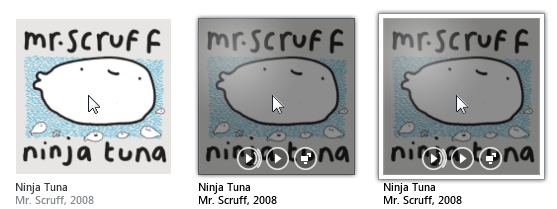 figura da capa de um álbum clicou e, em seguida, selecionou 