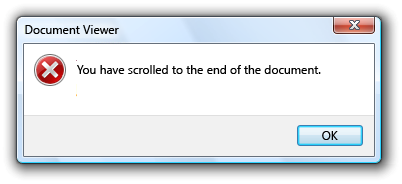 captura de tela da caixa de diálogo com mensagem 