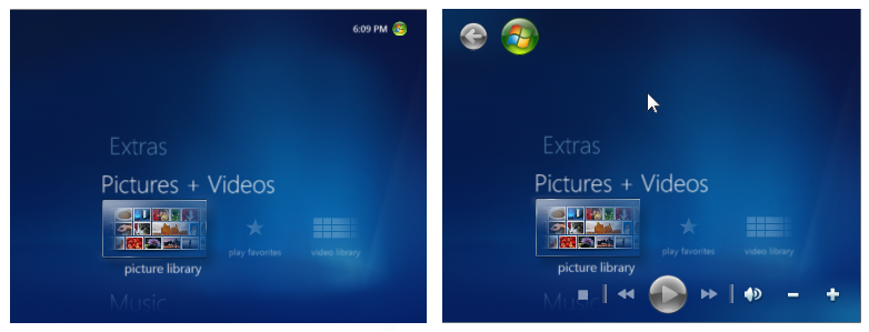 figura mostrando como o mouse exibe os controles 