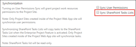 Sync SharePoint Tasks Lists.