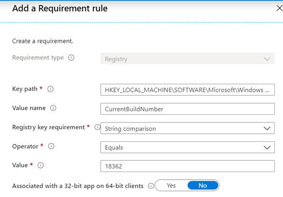 Screenshot of build 18362 example.