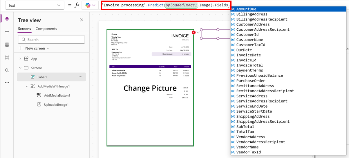 Captură de ecran cu toate câmpurile de text disponibile.