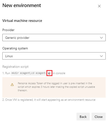 Screenshot that shows adding a virtual machine.