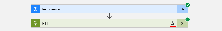 Screenshot showing workflow run history with actions that use static result.