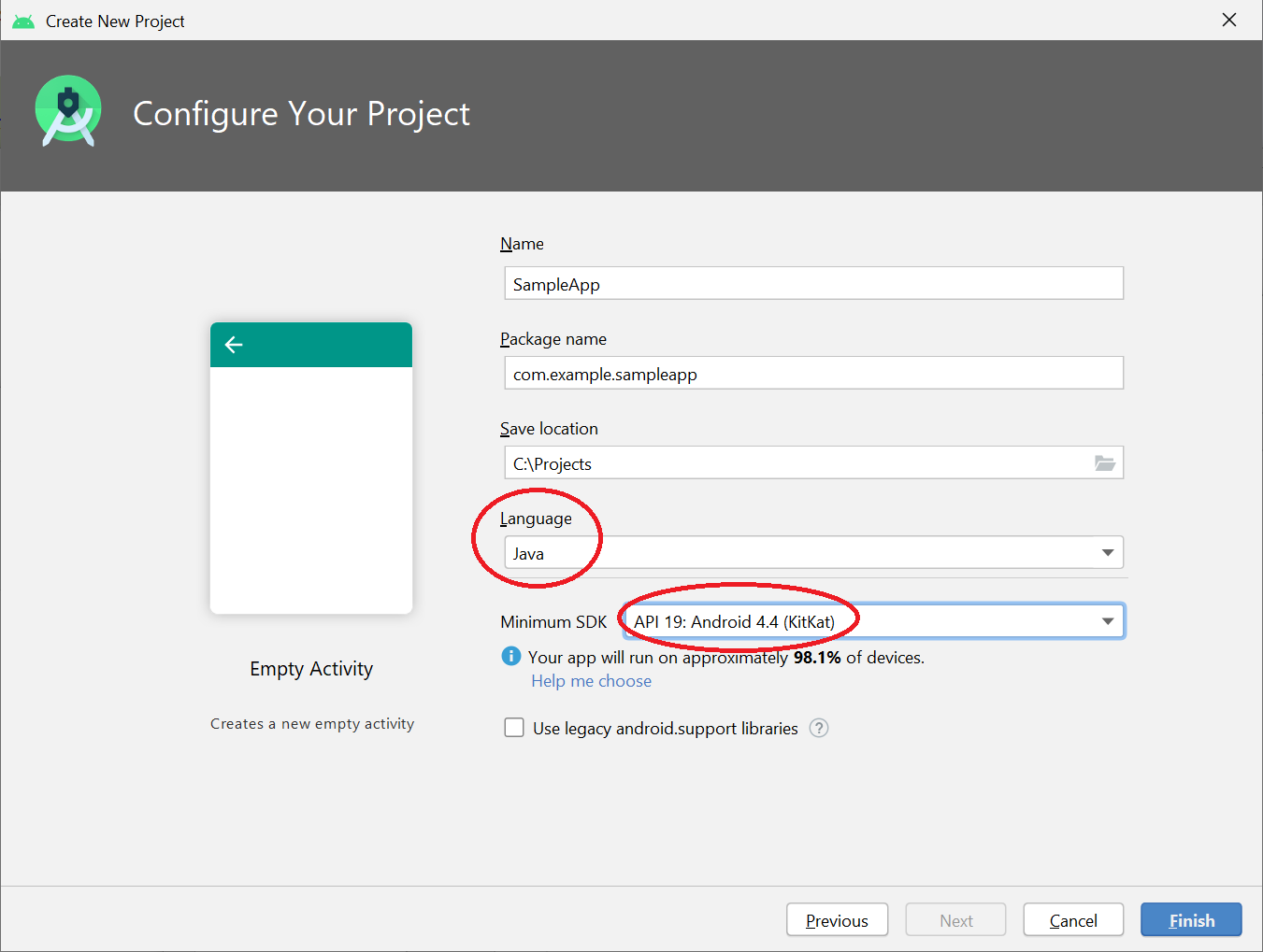 Step 3 Create a app step 3