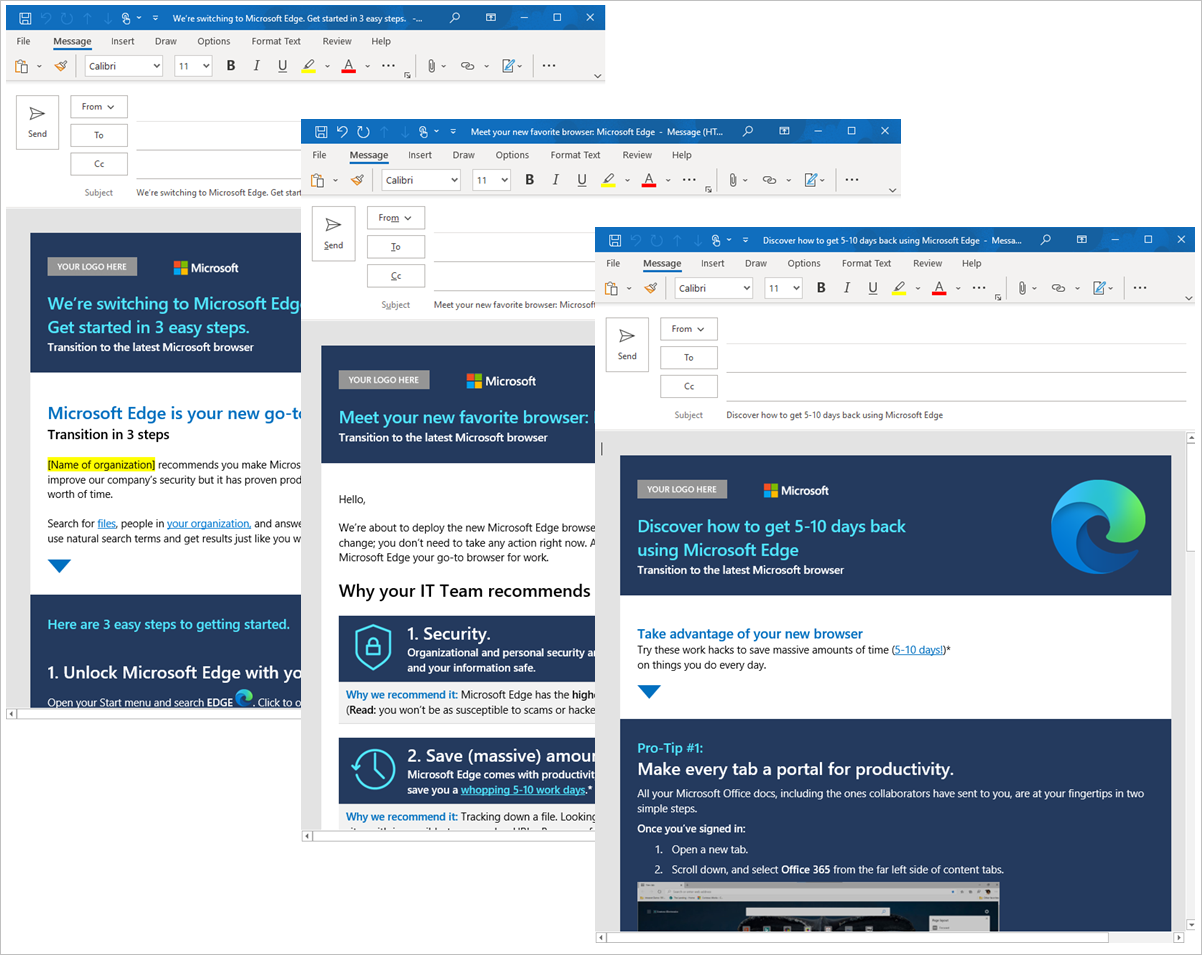 Adoption email templates