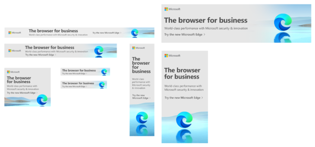 Banner ads example.