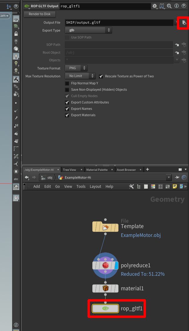 Export rop-gltf Export rop-gltf.