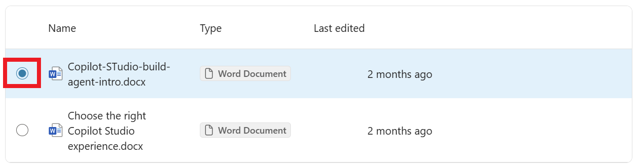 Screenshot showing the selection for knowledge sources to include in the test case generation.