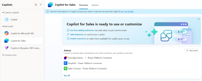 View Copilot for Sales