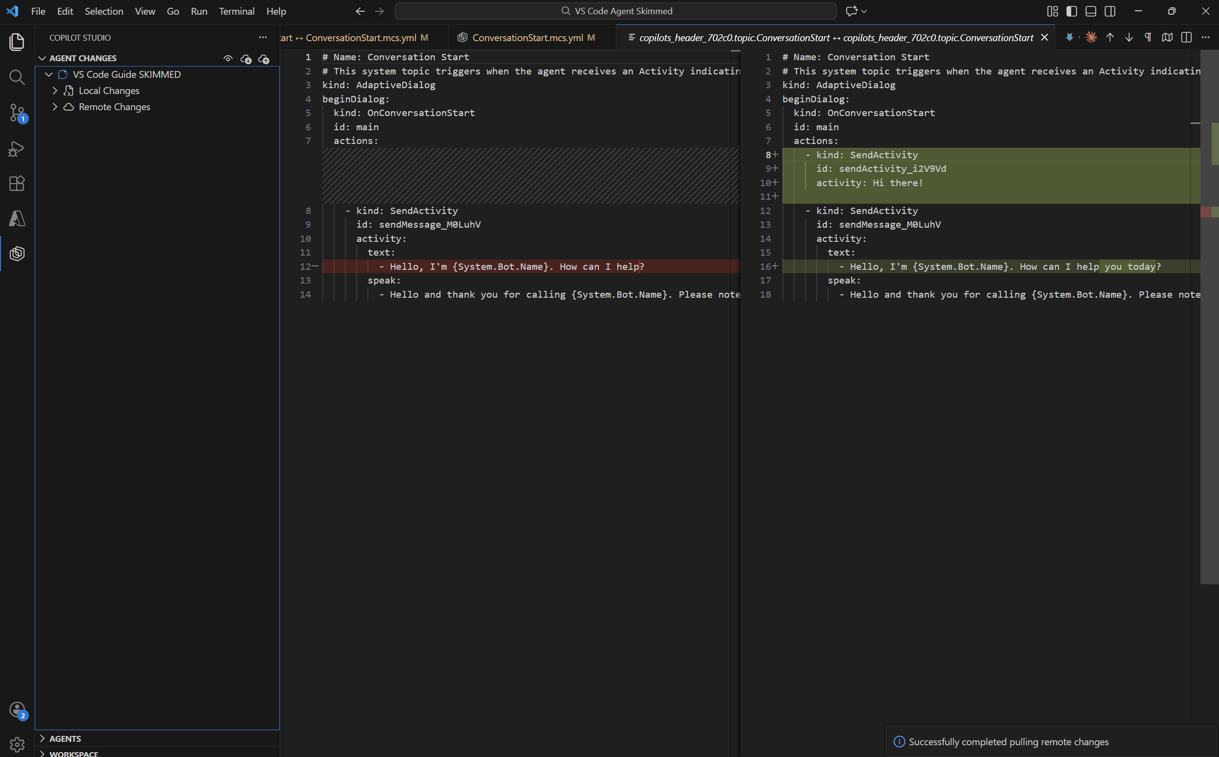 Screenshot of conflict action.