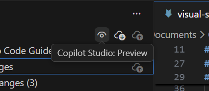 Screenshot of preview changes.