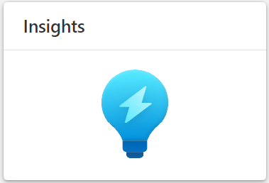 Screenshot of the Insights workspace.