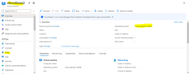 Screenshot showing how to select disks for a V M.