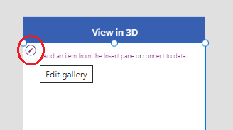 Editați galeria pentru 3D.