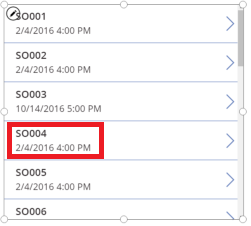 Listă comenzi de vânzare SO004.