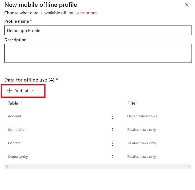Adăugați un tabel.