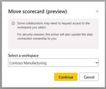 Screenshot of move scorecard dialog.