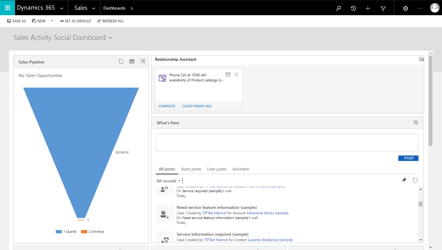Dynamics 365 - aplicație veche personalizată.