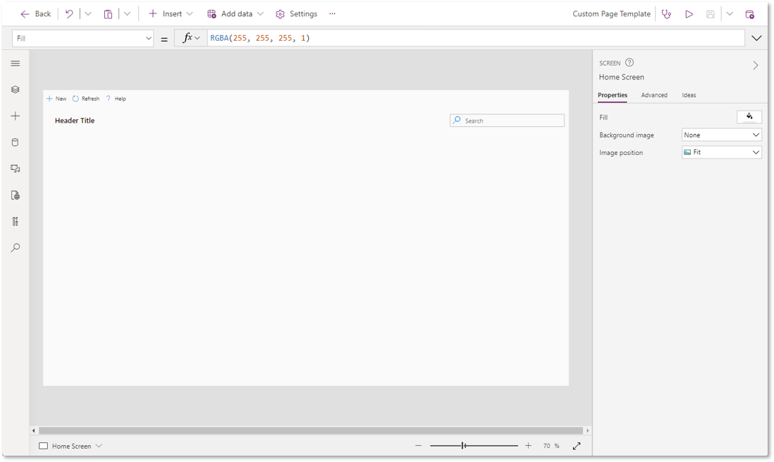 Șablon de pagină personalizat.