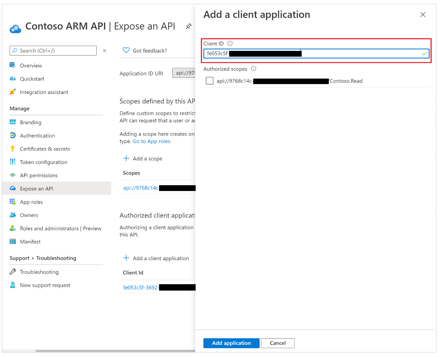Preautorizați conexiunile API Azure la API-ul personalizat 2