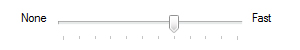 figure showing the default slider