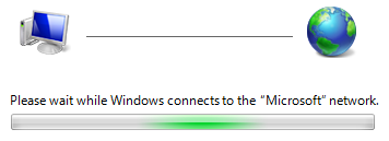 screen shot of progress bar with label