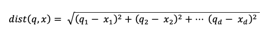 Эвцидское расстояние, квадратный корень суммы квадратных различий