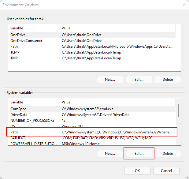 Environment variables windows 10 где находится. System variable. Environment variables Windows 10. Net 6.0 desktop runtime.