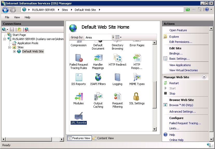 Default web site. Rewrite Module. Microsoft IIS. IIS Rewrite. Web config IIS.