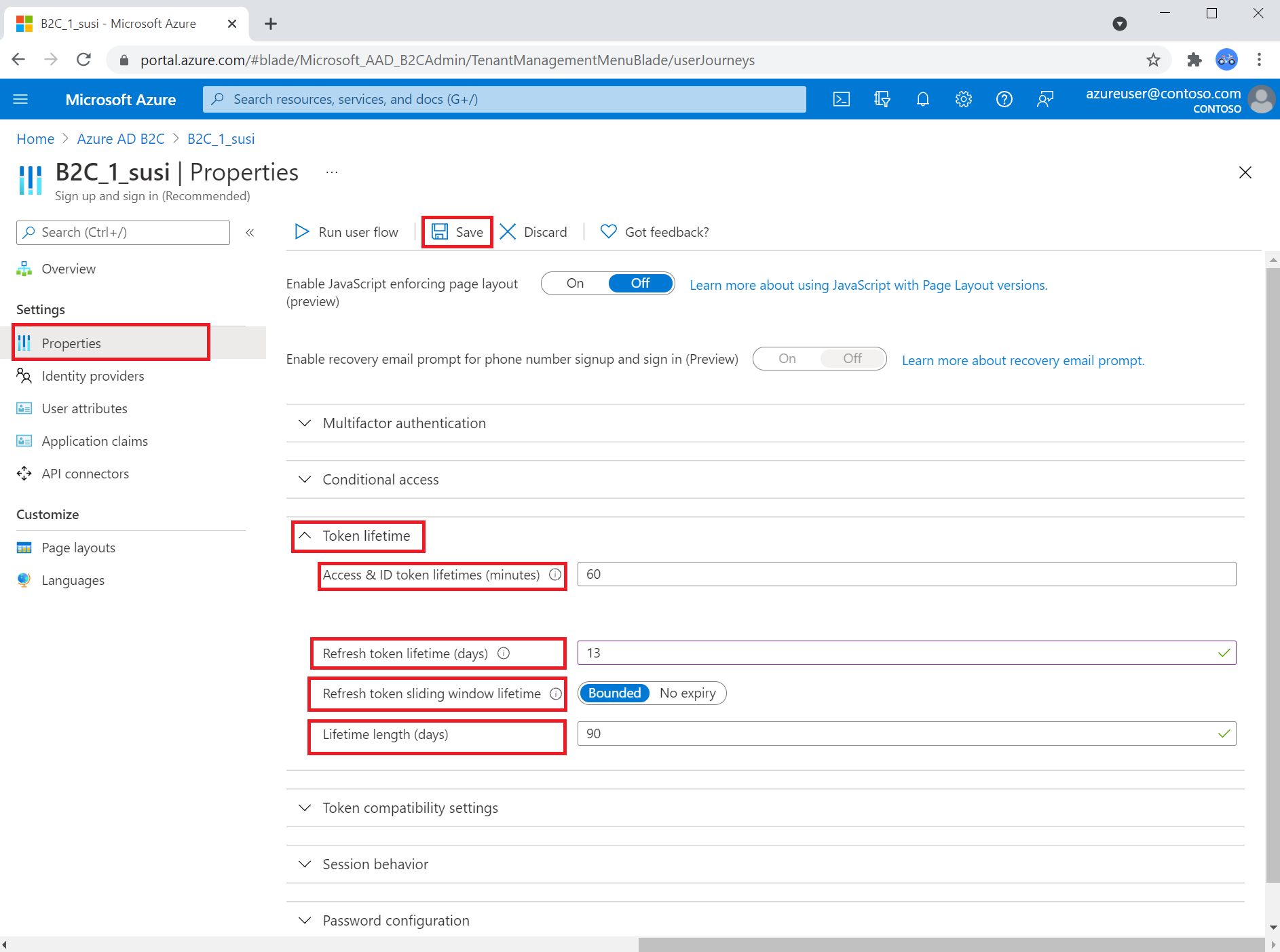 Ad б. Azure настройка двух доменов.