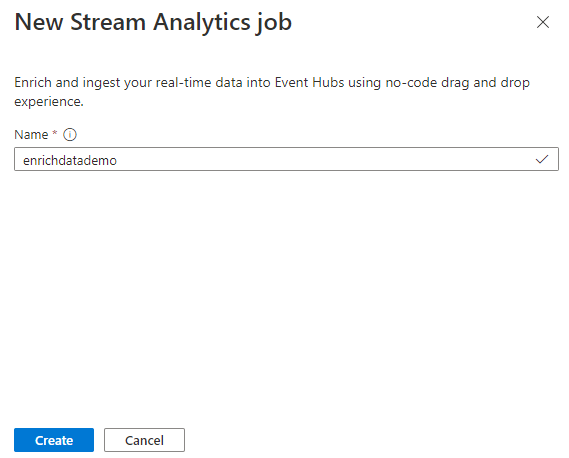 Снимок экрана, на котором показано, где нужно ввести имя задания.