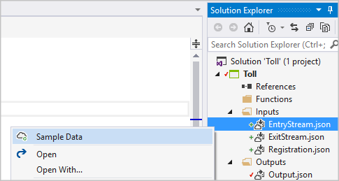 Образец данных