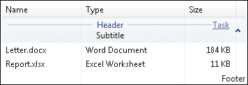 Figure 5 List View Grouping
