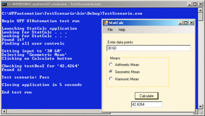 Figure 1 Sample App under UI Test Automation