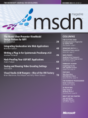 Журнал MSDN Magazine Декабрь 2011