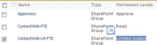 Группа SharePoint с ограниченным доступом