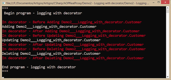 Протоколирование программы с Decorator