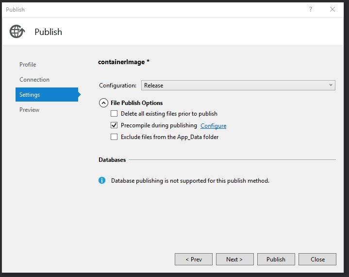 Параметры публикации Параметры публикации