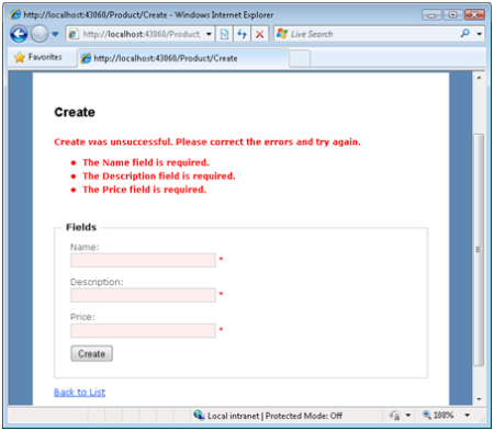 Изображение всех сообщений об ошибках проверки