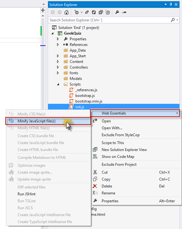 Minify JavaScript files Minify JavaScript file(s)