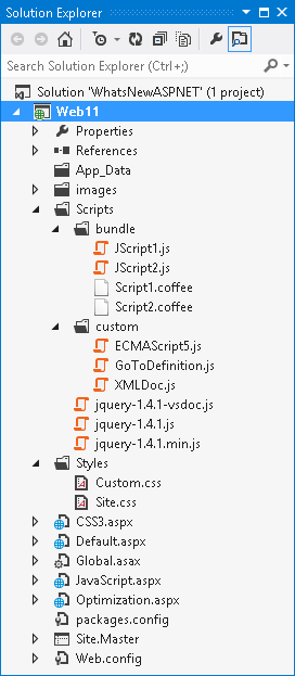 Несколько таблиц стилей и файлов JavaScript в приложении