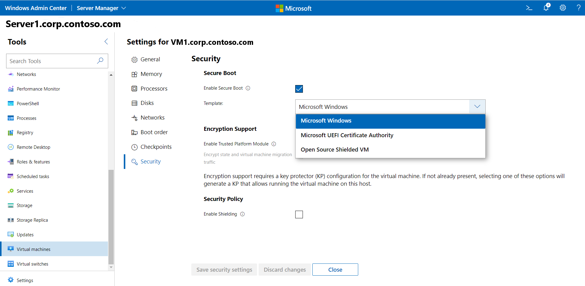 Windows admin Center. Создание виртуальной машины Windows Azure.