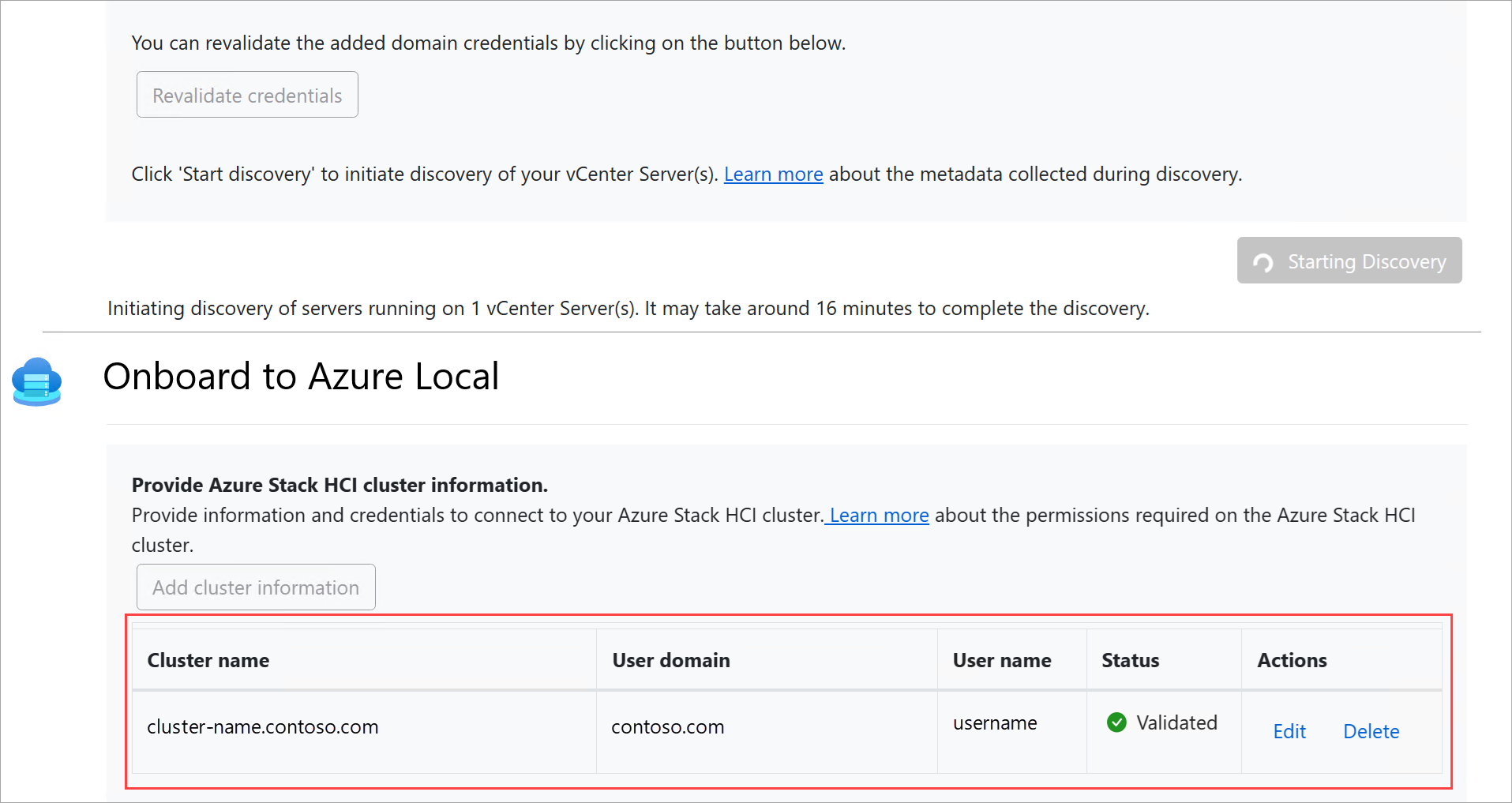 Снимок экрана: добавление сведений о системе добавляется в таблицу.