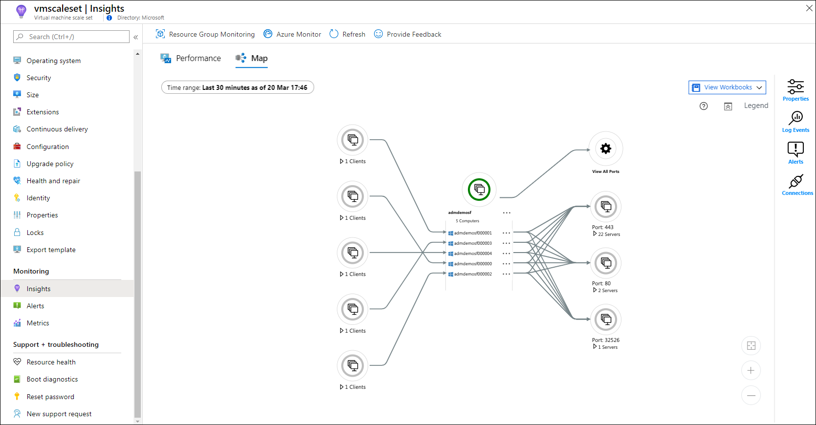 Просмотр зависимостей приложений с помощью VM Insights - Azure Monitor |  Microsoft Learn