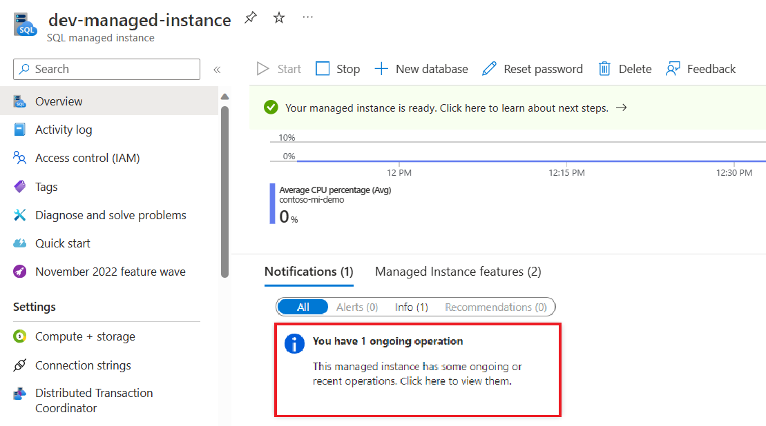 Отмена операций управления - Azure SQL Managed Instance | Microsoft Learn