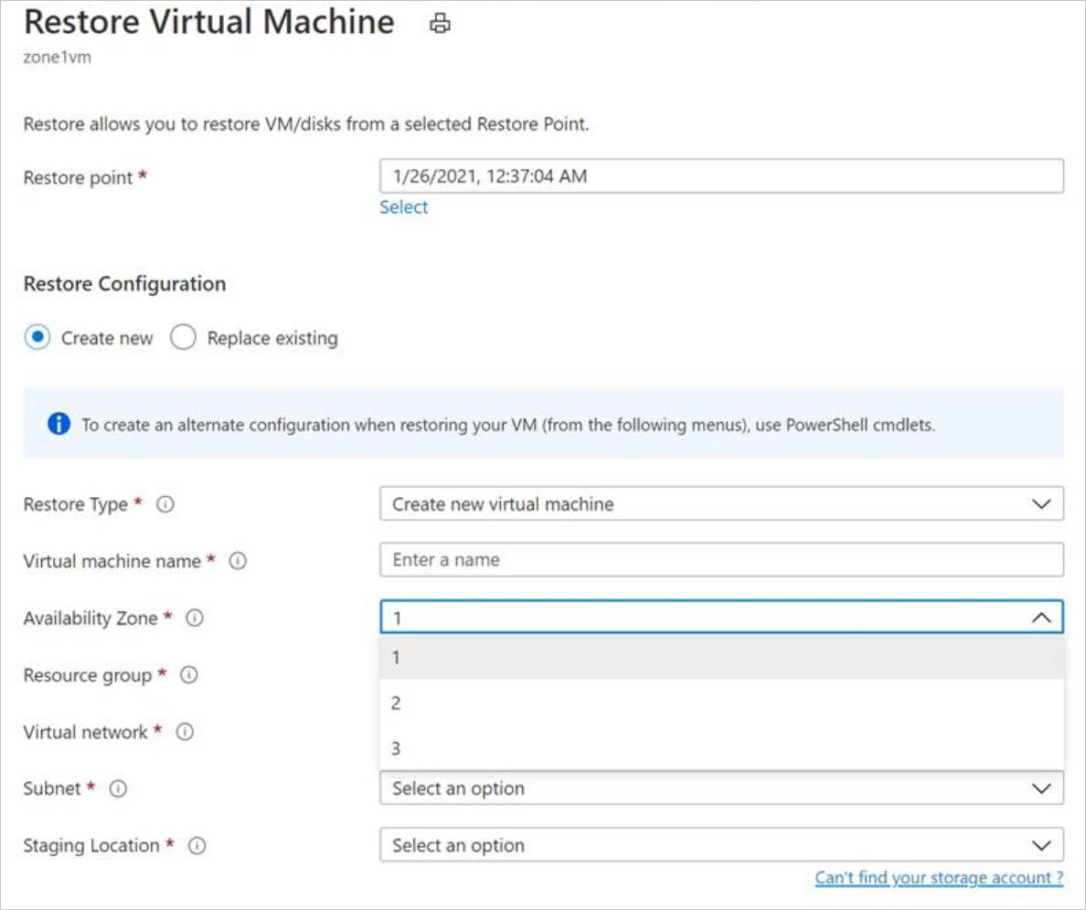 Восстановление виртуальных машин с помощью портал Azure с помощью Azure  Backup - Azure Backup | Microsoft Learn