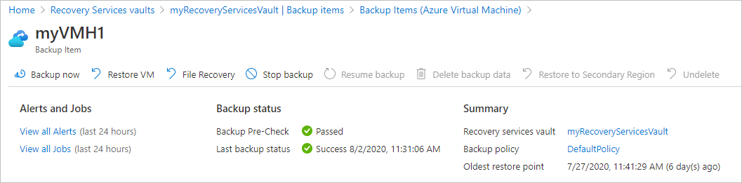 Восстановление виртуальных машин с помощью портал Azure с помощью Azure  Backup - Azure Backup | Microsoft Learn