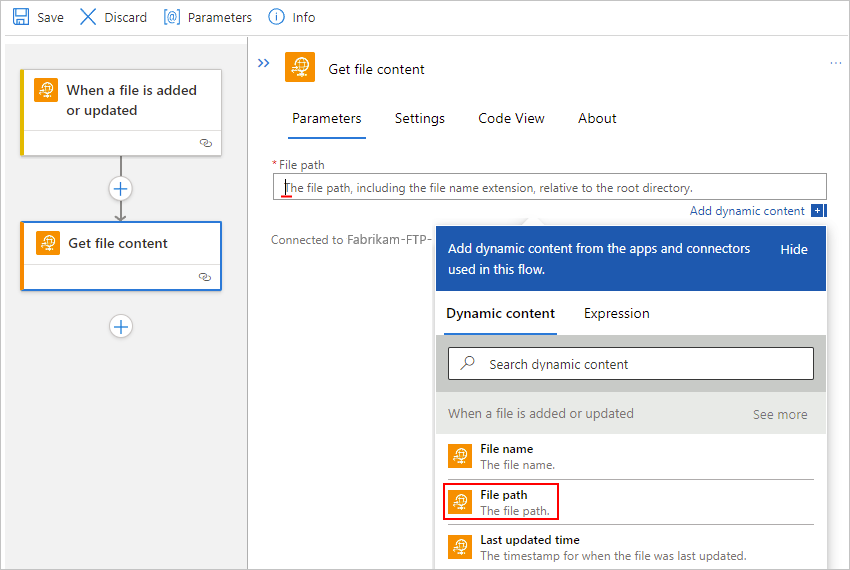 Screenshot shows Standard workflow designer,